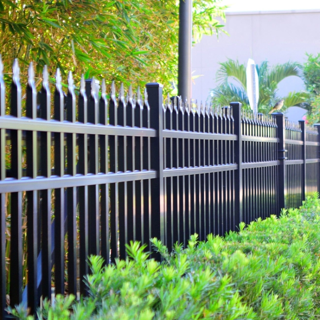 iron fence installed at property exteriors beech grove in